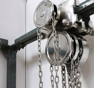 海上起重作業(yè)盡量用316材質(zhì)的不銹鋼手拉葫蘆